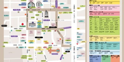 Ximending ஷாப்பிங் மாவட்ட வரைபடம்